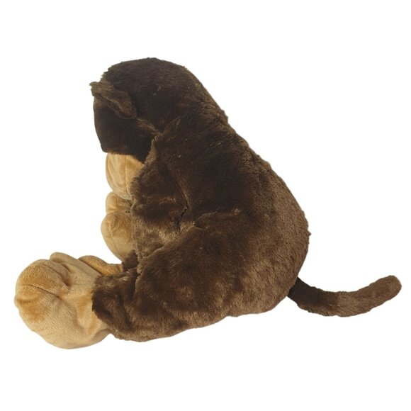 Toys R Us Lg Monkey Chimp Plush 22" Stuffed Animal Brown Tan Soft Cuddly Toy - Picture 6 of 9